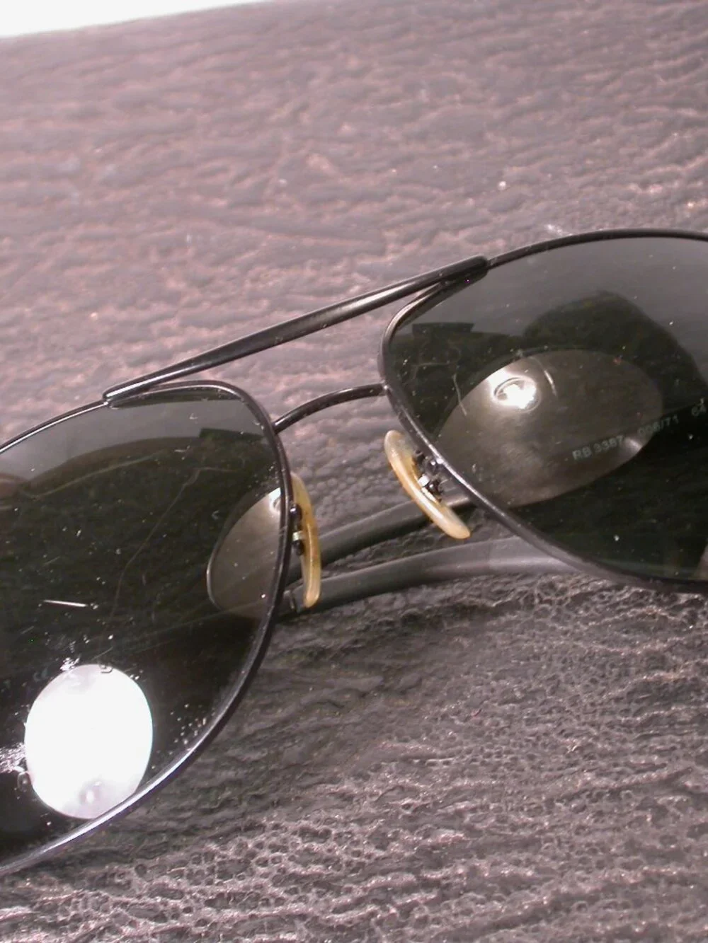 Ray Ban Sporty Black Metal Aviator Wrap RB3387 Sunglasses FRAME ONLY